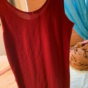 Maroon tank top